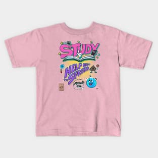 Study, please! Kids T-Shirt